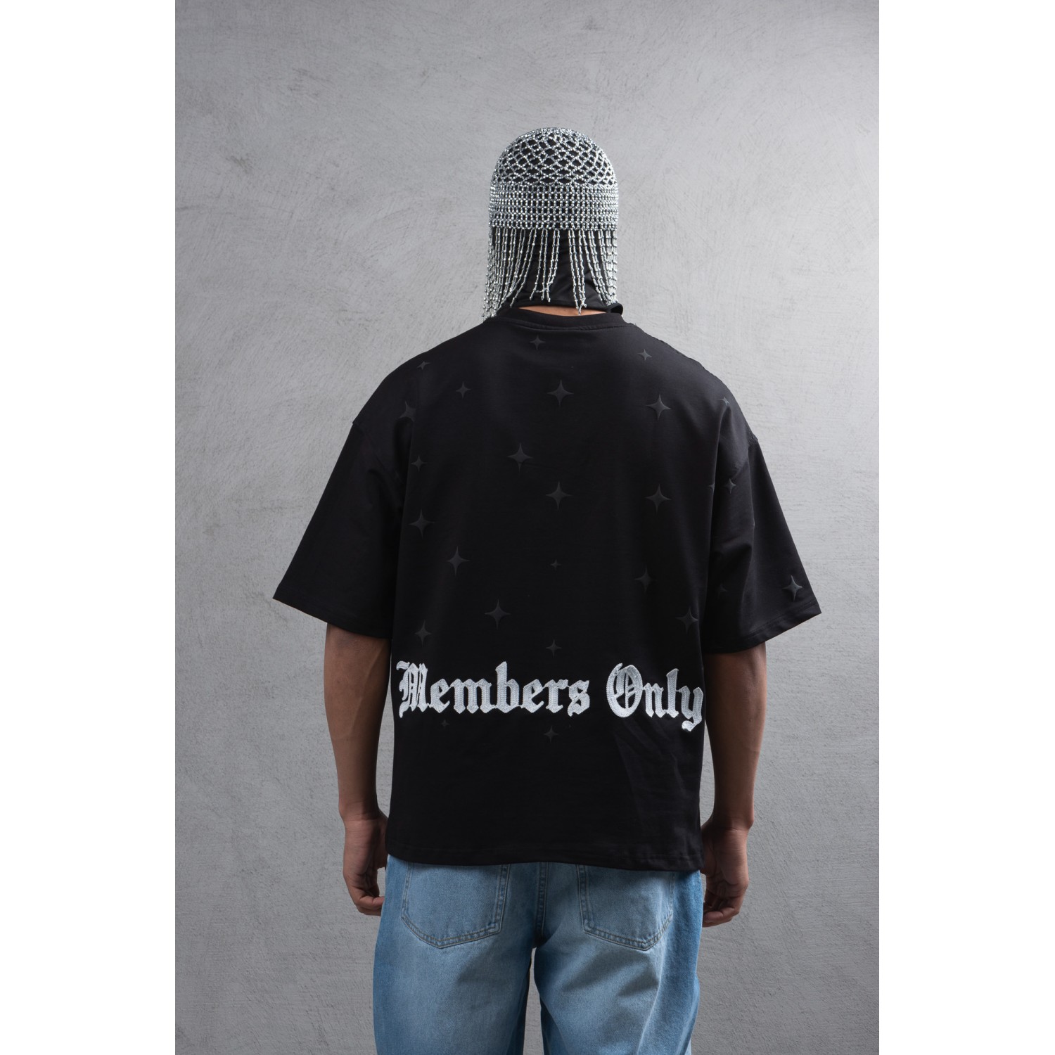 Life Style Butiken Ανδρική κοντομάνικη μπλούζα oversized LS110016 Black