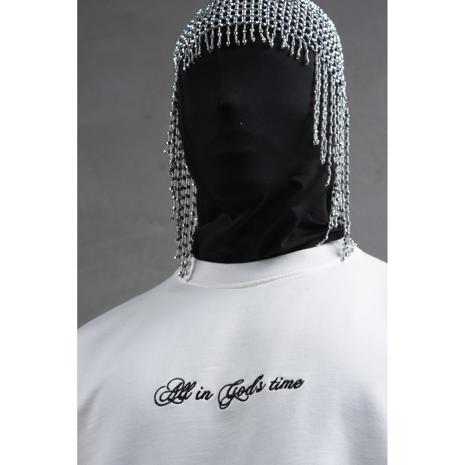 Life Style Butiken Ανδρική κοντομάνικη μπλούζα oversized LS110010 Εκρού