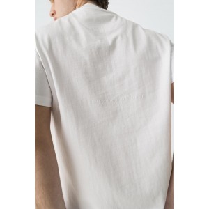 Life Style Butiken Ανδρική κοντομάνικη μπλούζα LS110059078_003 Λευκό