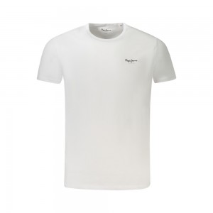 PEPE JEANS Ανδρική κοντομάνικη μπλούζα PM508212ORIGINALBASIC3_BI800 Λευκό