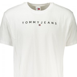 TOMMY HILFIGER Ανδρική Κοντομάνικη Μπλούζα DM0DM17993_BIYBR Λευκό
