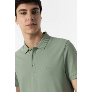 Life Style Butiken Ανδρική κοντομάνικη μπλούζα Polo LS110050806805 Μέντα