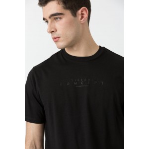 Life Style Butiken Ανδρική κοντομάνικη μπλούζα LS110059078_003 Black