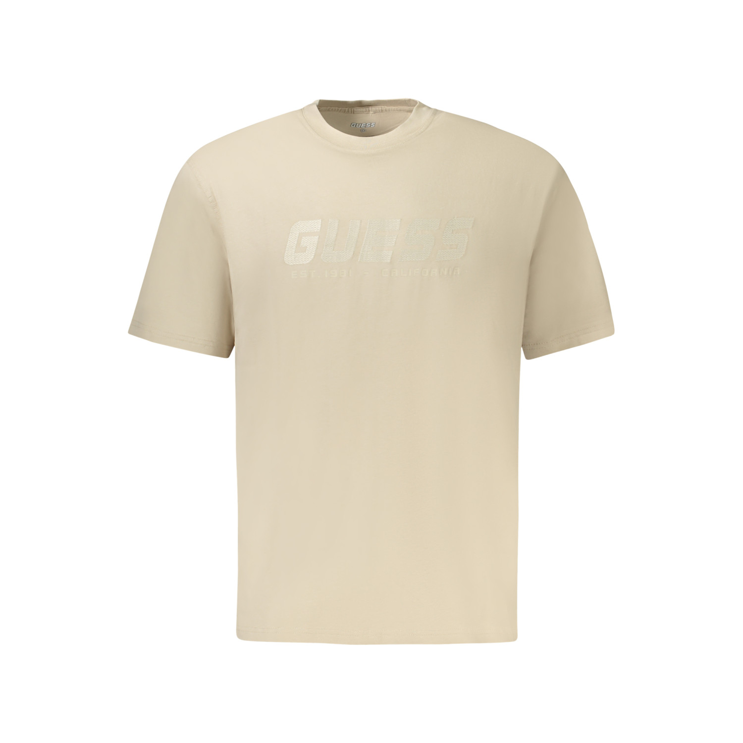 Guess Jeans Ανδρική κοντομάνικη μπλούζα Z5RI10I3Z14_BEG9D0 Μπεζ