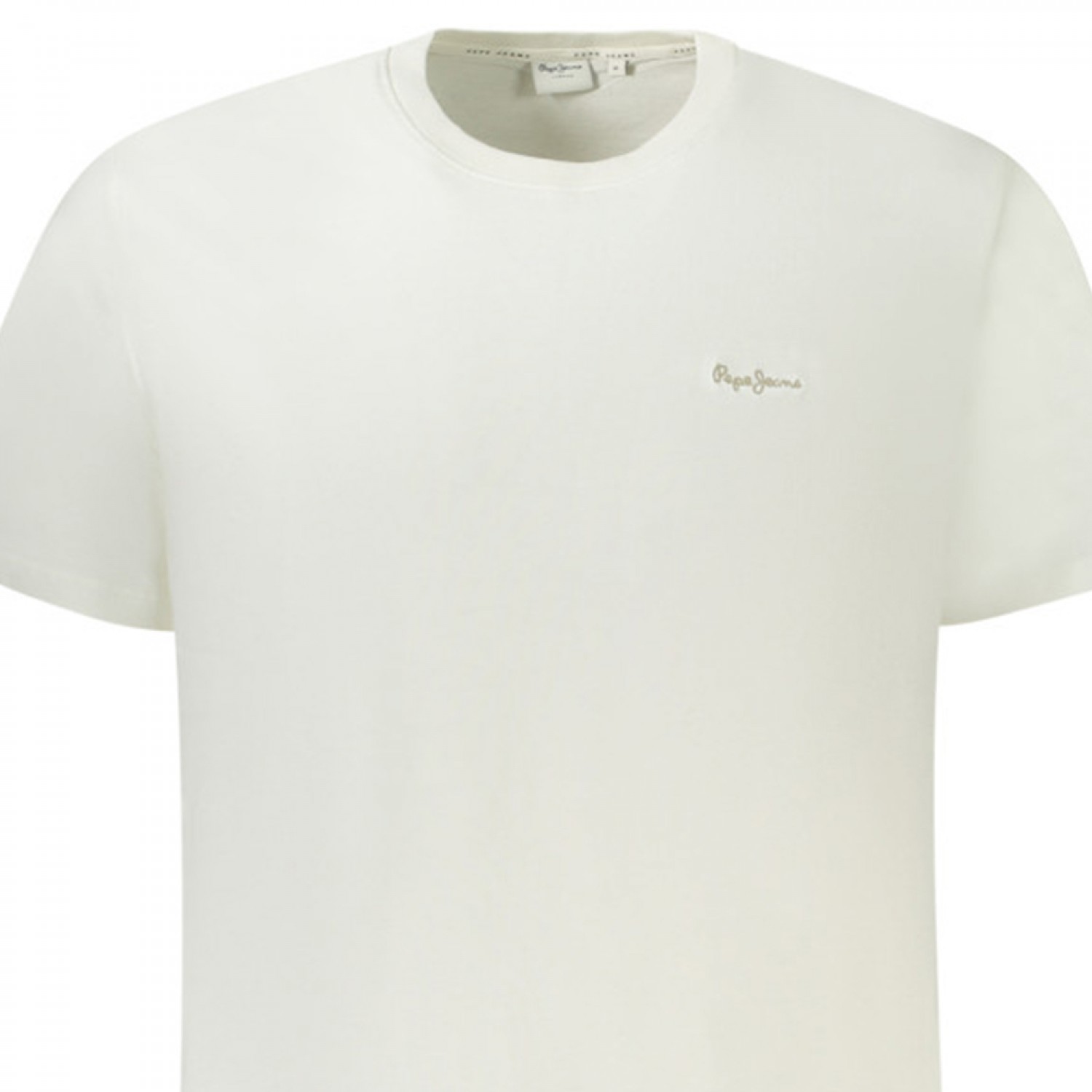 PEPE JEANS Ανδρική κοντομάνικη μπλούζα PM509933CONTRASTCONNOR_BI803 Off White