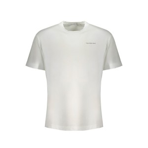 CALVIN KLEIN Ανδρική Κοντομάνικη Μπλούζα J30J325679_BIYAF Λευκό