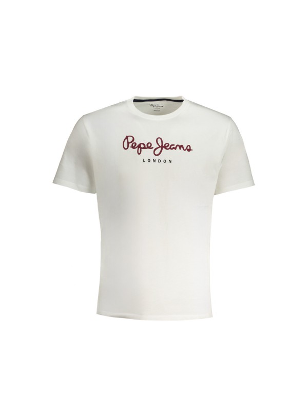 PEPE JEANS Ανδρική κοντομάνικη μπλούζα PM508208EGGON_BI800 Λευκό