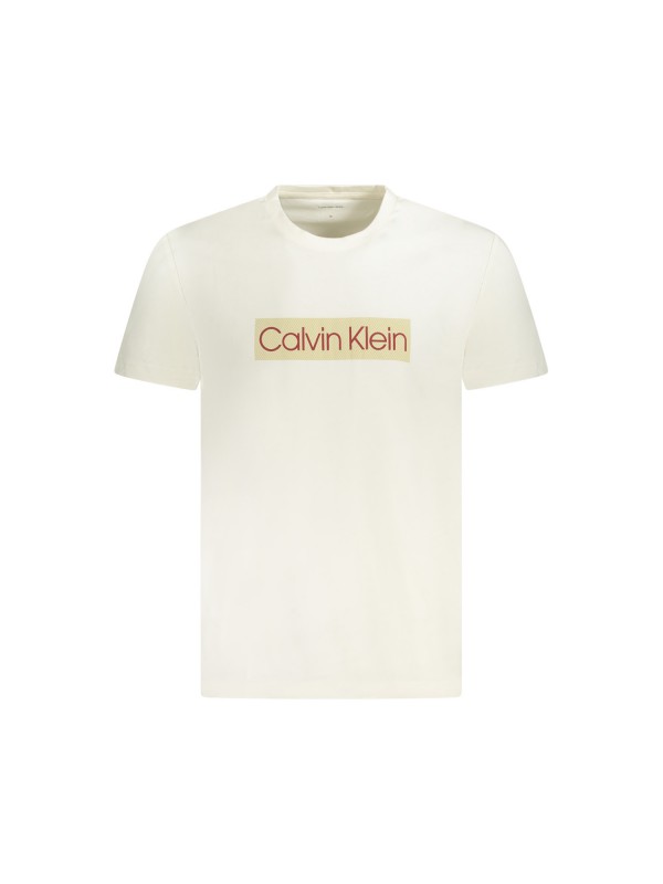 CALVIN KLEIN Ανδρική Κοντομάνικη Μπλούζα J30J327472_BIYAS Off White 