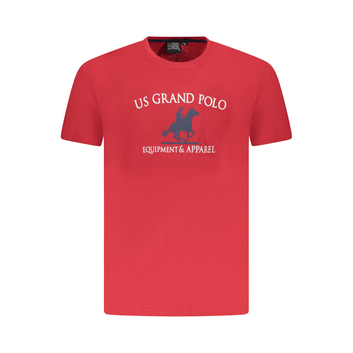 U.S Grand Polo equipment & apparel Ανδρική κοντομάνικη μπλούζα AU02645_RO8ROSSO Κόκκινο