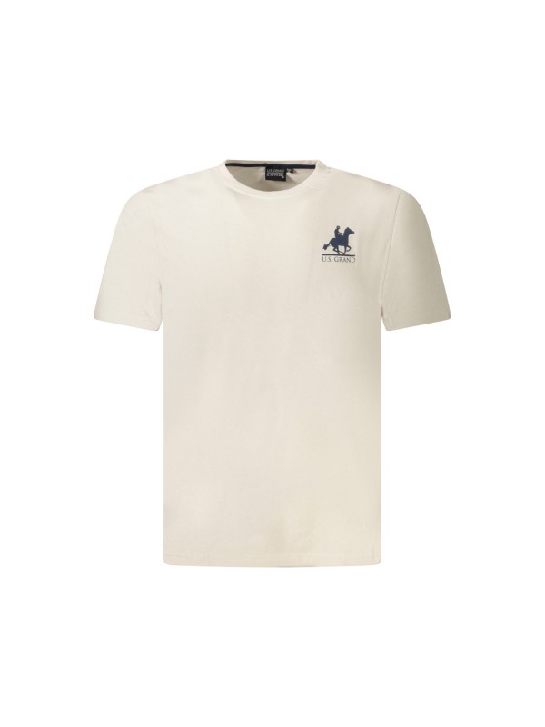U.S Grand Polo equipment & apparel Ανδρική κοντομάνικη μπλούζα AU02647_BE17SABBI Εκρού