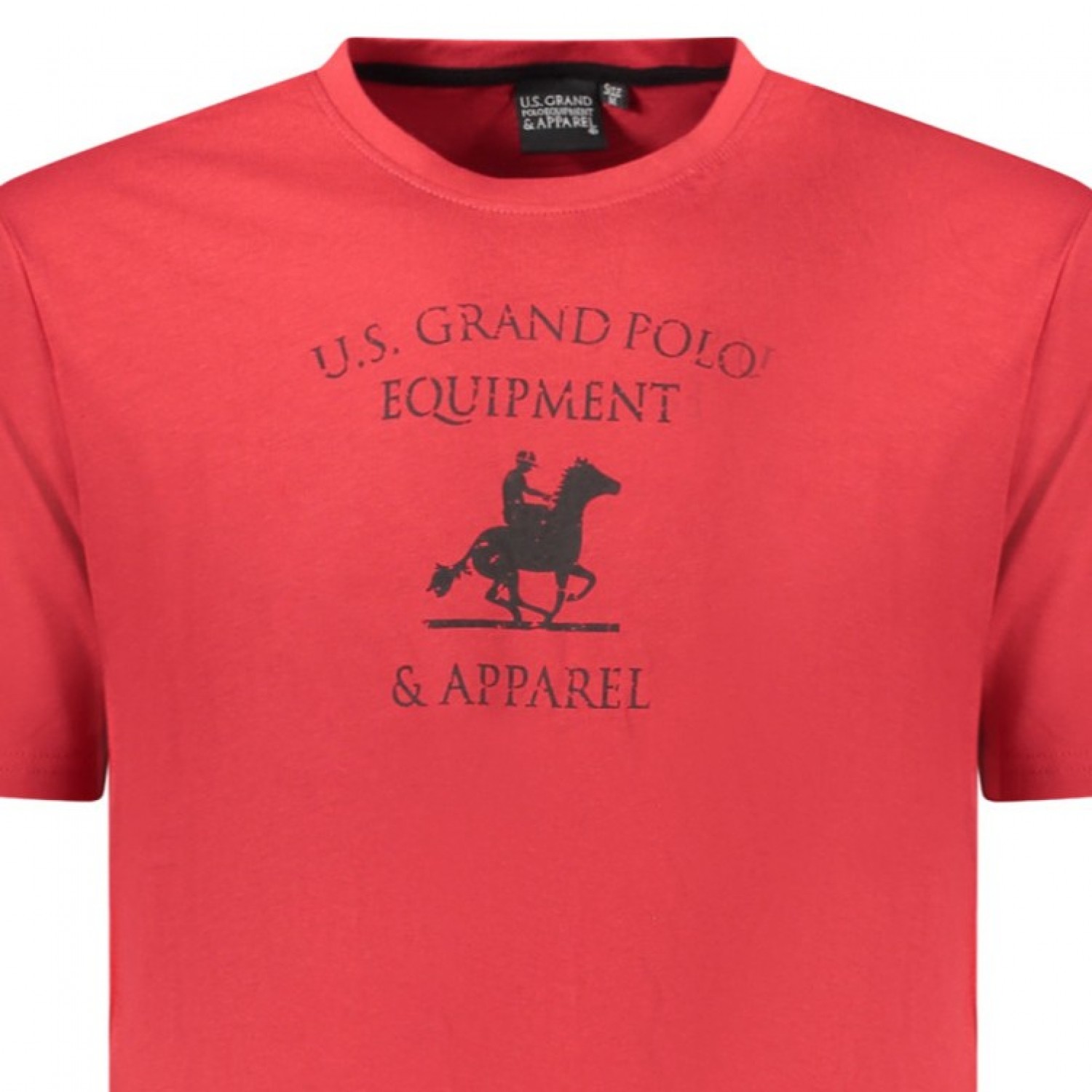 U.S Grand Polo equipment & apparel Ανδρική κοντομάνικη μπλούζα AU02649_RO8ROSSO Κόκκινο