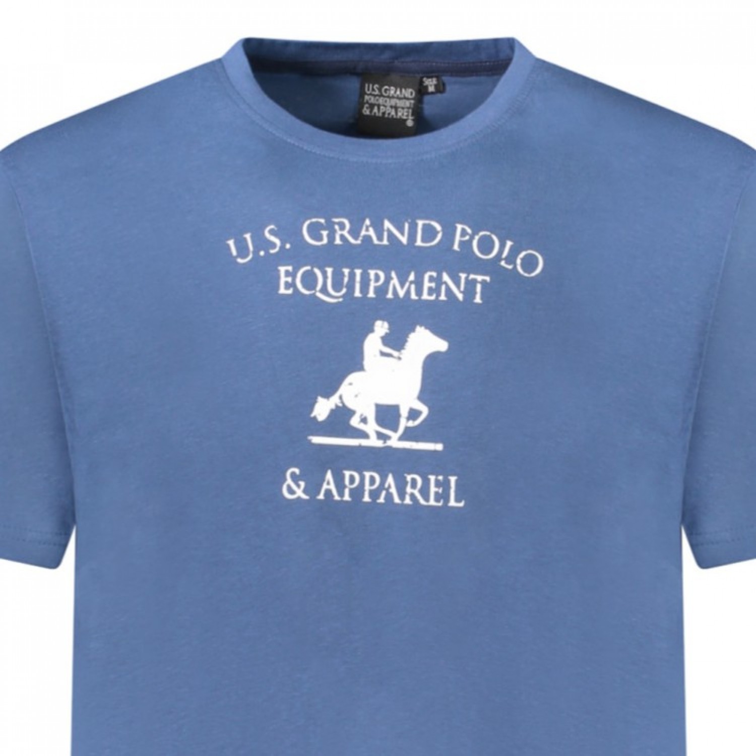U.S Grand Polo equipment & apparel Ανδρική κοντομάνικη μπλούζα AU02649_BL2JEANS Μπλε