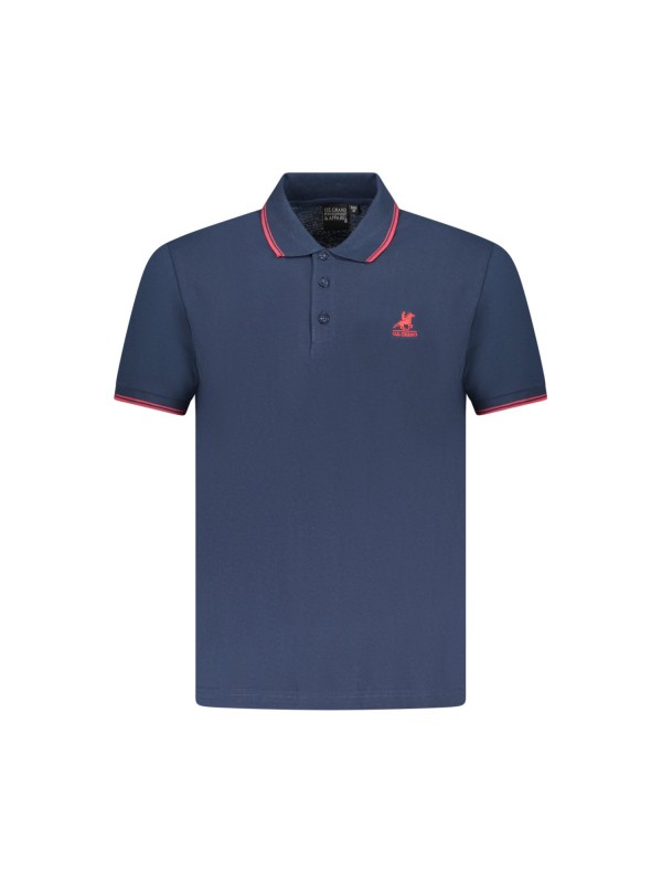 U.S Grand Polo equipment & apparel Ανδρική κοντομάνικη μπλούζα με γιακά AU02659_BL1NAVY