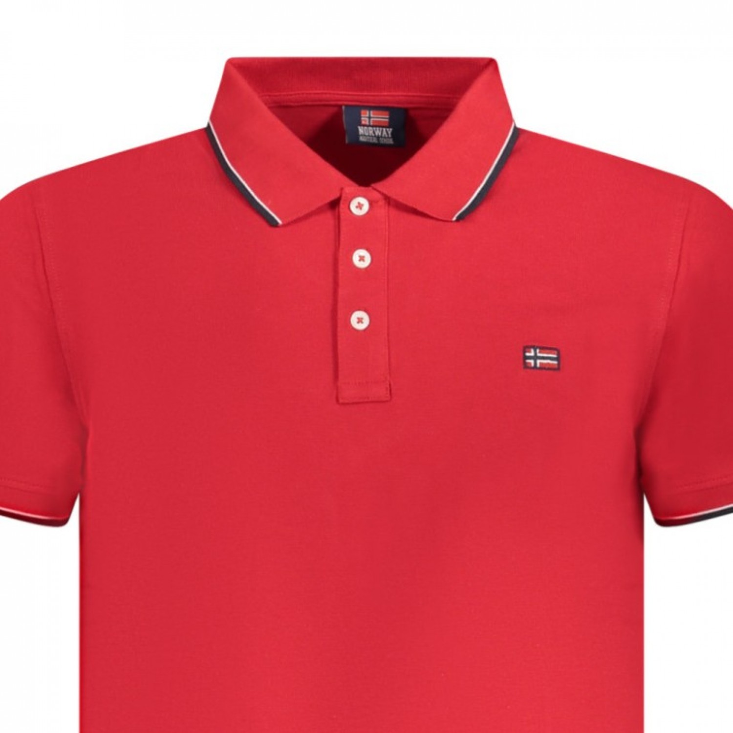 Norway Ανδρική κοντομάνικη μπλούζα με γιακά 838862_ROBITTER