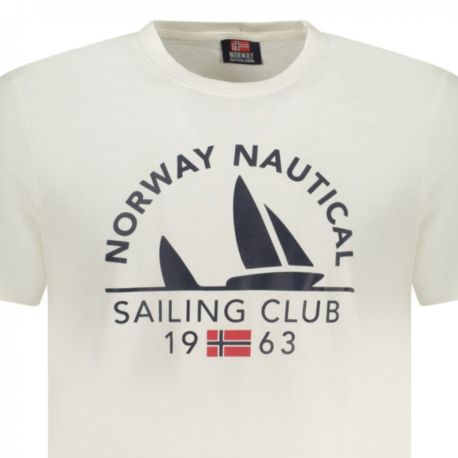 Norway Ανδρική κοντομάνικη μπλούζα 856024_BIWHITE