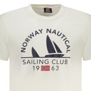 Norway Ανδρική κοντομάνικη μπλούζα 856024_BIWHITE