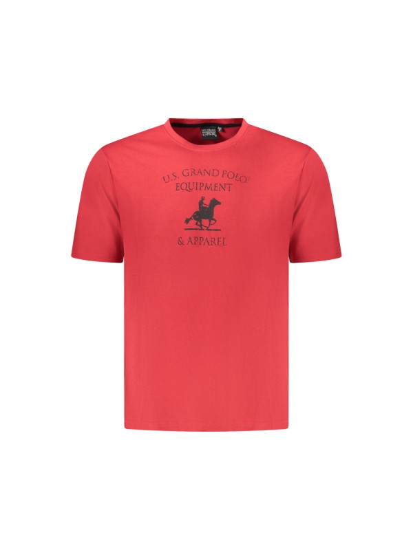 U.S Grand Polo equipment & apparel Ανδρική κοντομάνικη μπλούζα AU02649_RO8ROSSO Κόκκινο