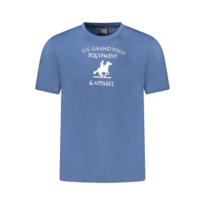 U.S Grand Polo equipment & apparel Ανδρική κοντομάνικη μπλούζα AU02649_BL2JEANS Μπλε