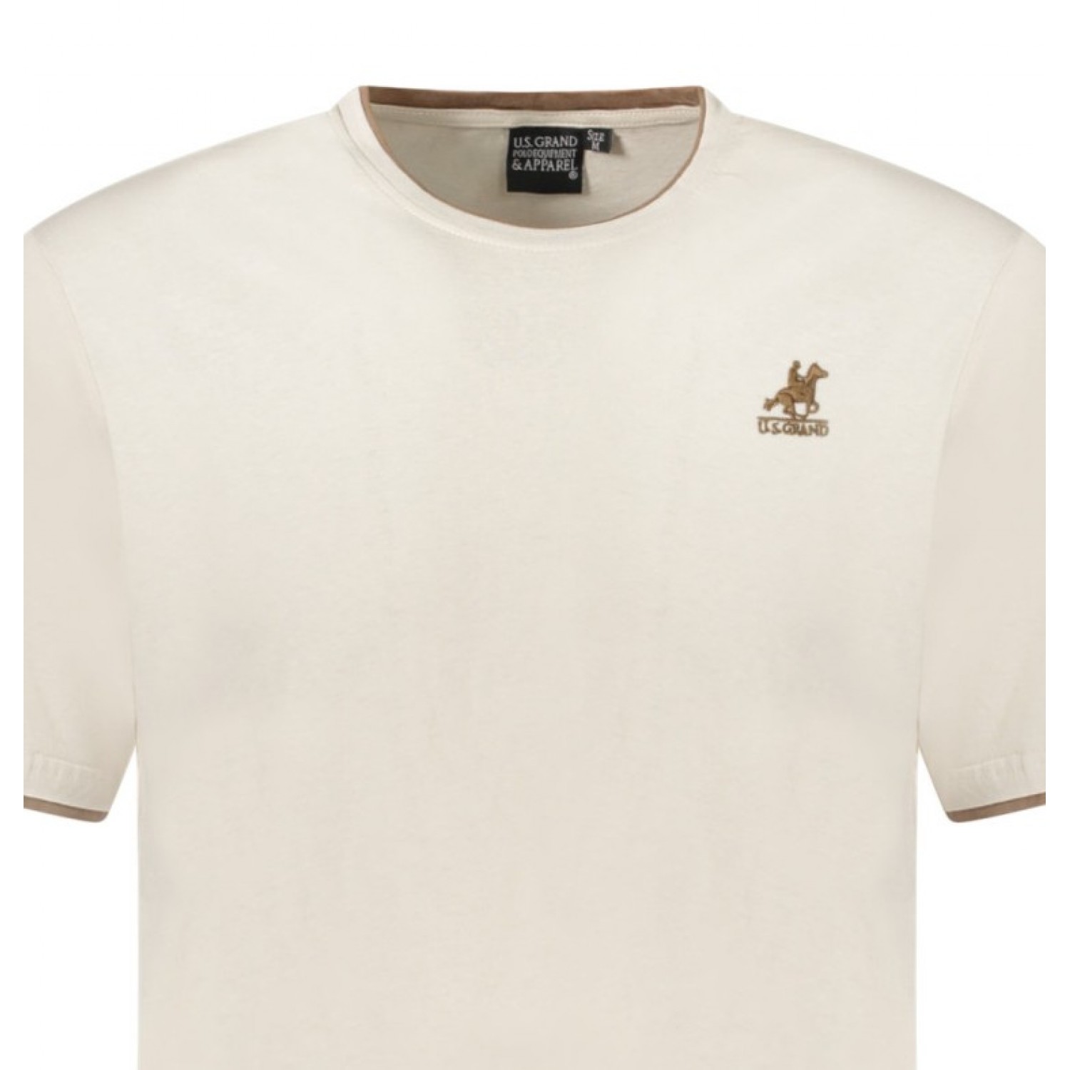 U.s. Grand Polo Ανδρική κοντομάνικη μπλούζα AU02644_BE17SABB Sand