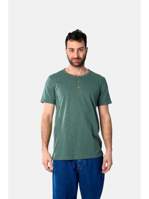 Life Style Butiken Ανδρική κοντομάνικη μπλούζα  LS12531028 Μέντα