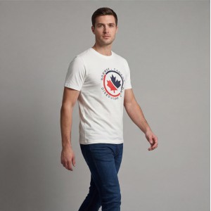 Norway Ανδρική κοντομάνικη μπλούζα 856081_BIWHITE