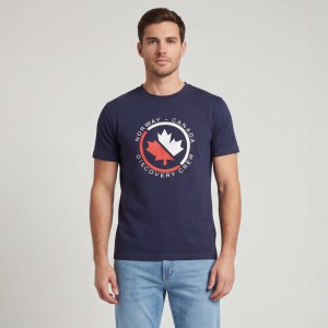 Norway Ανδρική κοντομάνικη μπλούζα 856081_BLNAVY NAVY