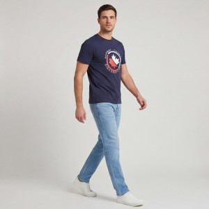 Norway Ανδρική κοντομάνικη μπλούζα 856081_BLNAVY NAVY