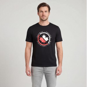 Norway Ανδρική κοντομάνικη μπλούζα 856081_NEBLACK