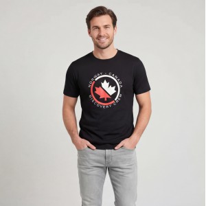 Norway Ανδρική κοντομάνικη μπλούζα 856081_NEBLACK