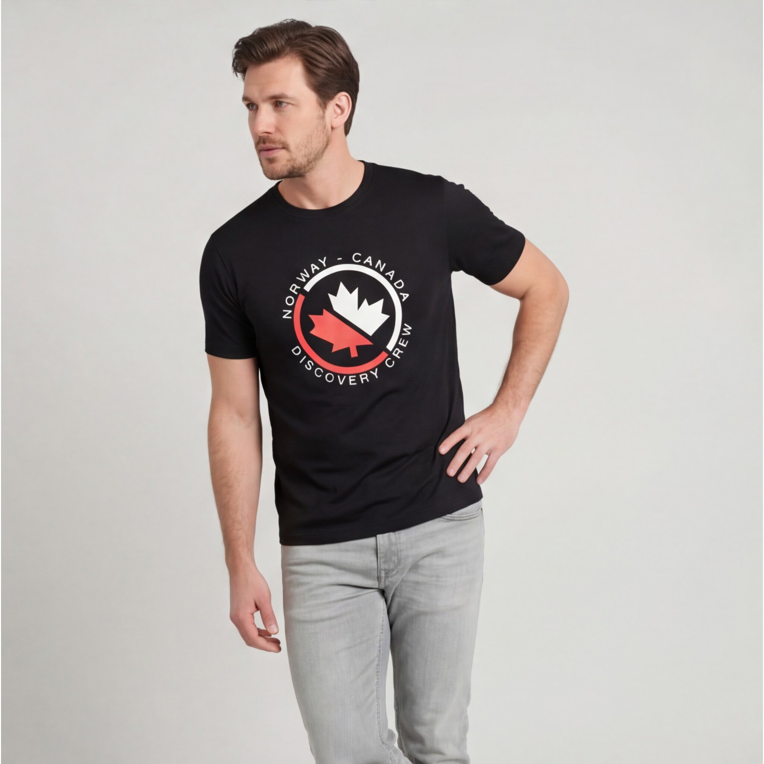 Norway Ανδρική κοντομάνικη μπλούζα 856081_NEBLACK