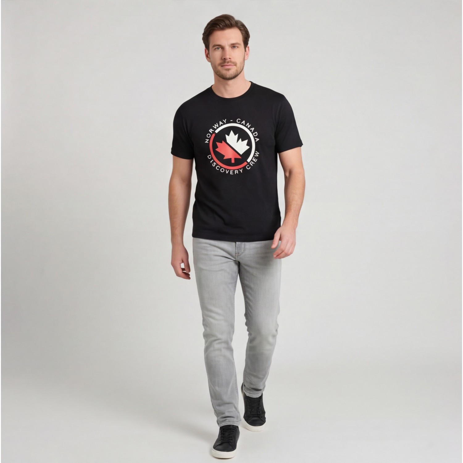 Norway Ανδρική κοντομάνικη μπλούζα 856081_NEBLACK