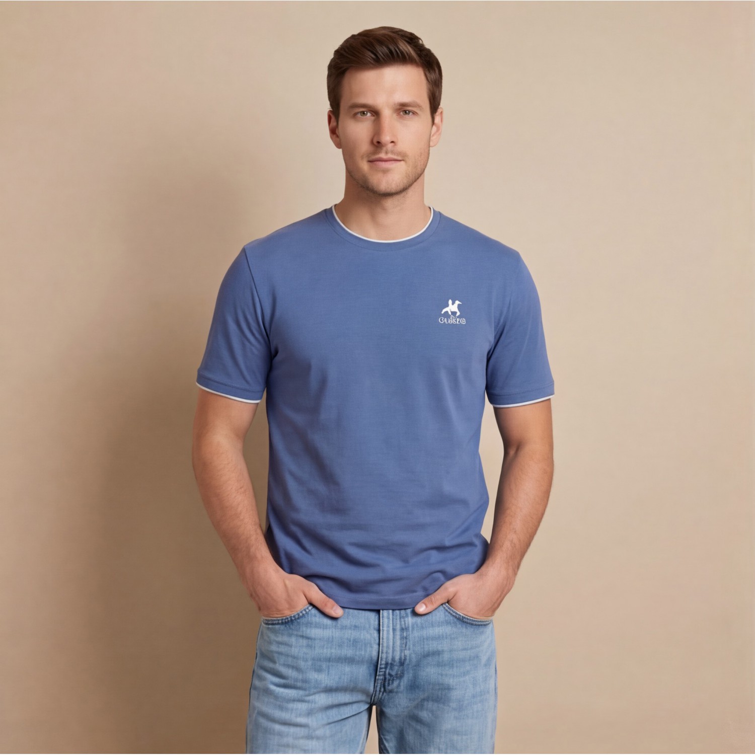 U.S Grand Polo equipment & apparel Ανδρική Κοντομάνικη Μπλούζα AU02644_BL2JEANS