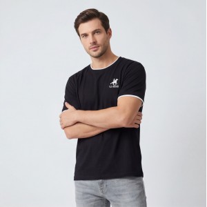 U.S Grand Polo equipment & apparel Ανδρική Κοντομάνικη Μπλούζα AU02644_NE23NERO
