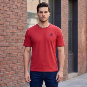 U.S Grand Polo equipment & apparel Ανδρική Κοντομάνικη Μπλούζα AU02644_RO8ROSSO