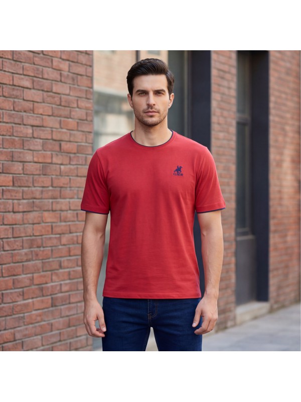 U.S Grand Polo equipment & apparel Ανδρική Κοντομάνικη Μπλούζα AU02644_RO8ROSSO