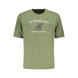 U.S Grand Polo equipment & apparel Ανδρική κοντομάνικη μπλούζα AU02645_VE16VERD Λαδί