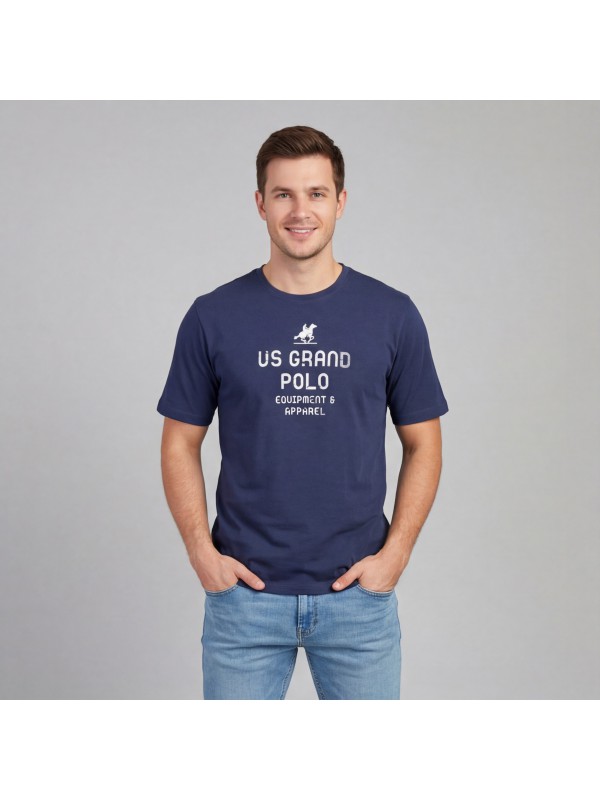 U.S Grand Polo equipment & apparel Ανδρική Κοντομάνικη Μπλούζα AU02648_BL1NAVY Navy