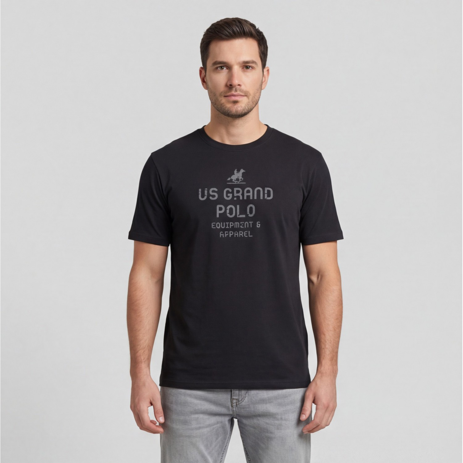 U.S Grand Polo equipment & apparel Ανδρική Κοντομάνικη Μπλούζα AU02648_NE23NERO Black