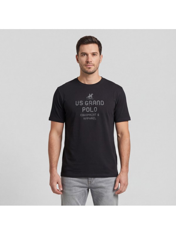 U.S Grand Polo equipment & apparel Ανδρική Κοντομάνικη Μπλούζα AU02648_NE23NERO Black