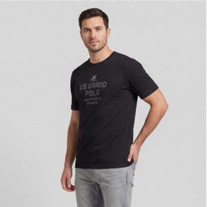 U.S Grand Polo equipment & apparel Ανδρική Κοντομάνικη Μπλούζα AU02648_NE23NERO Black