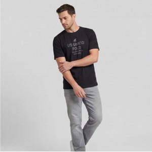 U.S Grand Polo equipment & apparel Ανδρική Κοντομάνικη Μπλούζα AU02648_NE23NERO Black