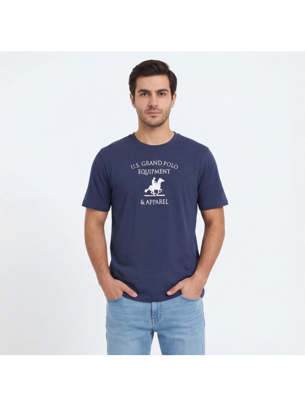 U.S Grand Polo equipment & apparel Ανδρική κοντομάνικη μπλούζα AU02649_BL1NAVY