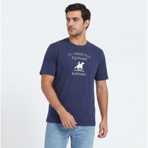 U.S Grand Polo equipment & apparel Ανδρική κοντομάνικη μπλούζα AU02649_BL1NAVY