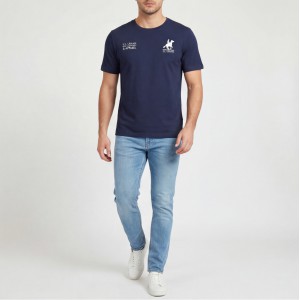 U.S Grand Polo equipment & apparel Ανδρική κοντομάνικη μπλούζα AU02651_BL1NAVY