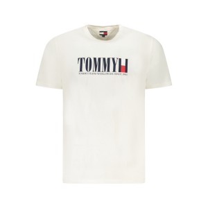Tommy Hilfiger Ανδρική κοντομάνικη μπλούζα DM0DM21941_BIYBL Λευκό