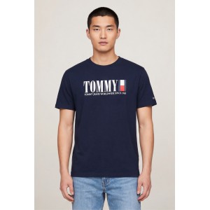 Tommy Hilfiger Ανδρική κοντομάνικη μπλούζα DM0DM21941_BLC1G Navy