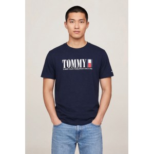Tommy Hilfiger Ανδρική κοντομάνικη μπλούζα DM0DM21941_BLC1G Navy