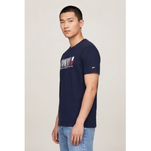 Tommy Hilfiger Ανδρική κοντομάνικη μπλούζα DM0DM21941_BLC1G Navy