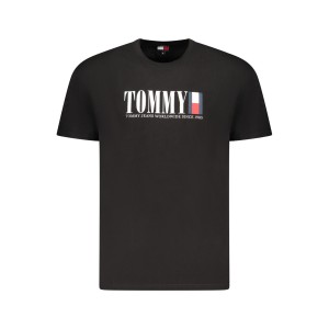 Tommy Hilfiger Ανδρική κοντομάνικη μπλούζα DM0DM21941_NEBDS Black