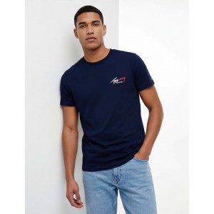 Tommy Hilfiger Ανδρική κοντομάνικη μπλούζα DM0DM22538_BLC1G Navy